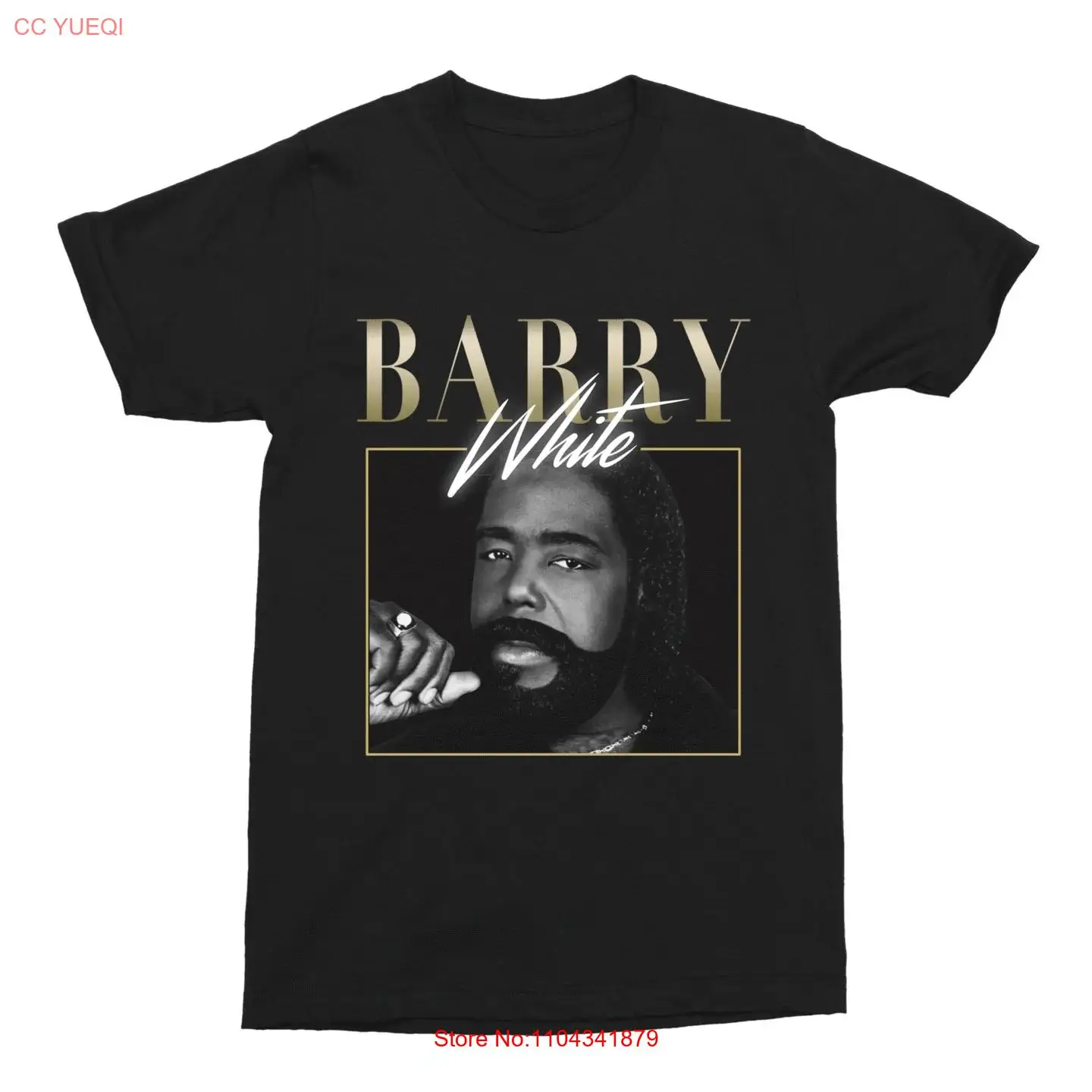 Change Album Barry White Heavy Cotton Black All Size T Shirt long or short sleeves