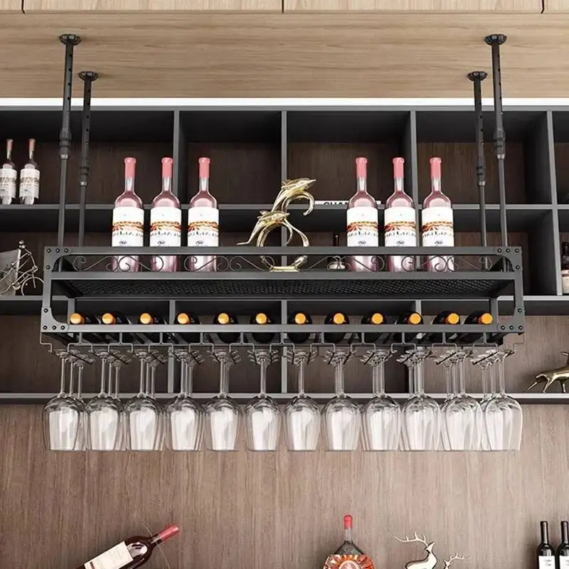Подвесная угловая винная полка для напитков, бар, шведский стол, перевернутый ресторан, маленькие винные шкафы, кухонный салон, витрина Botellero Vino