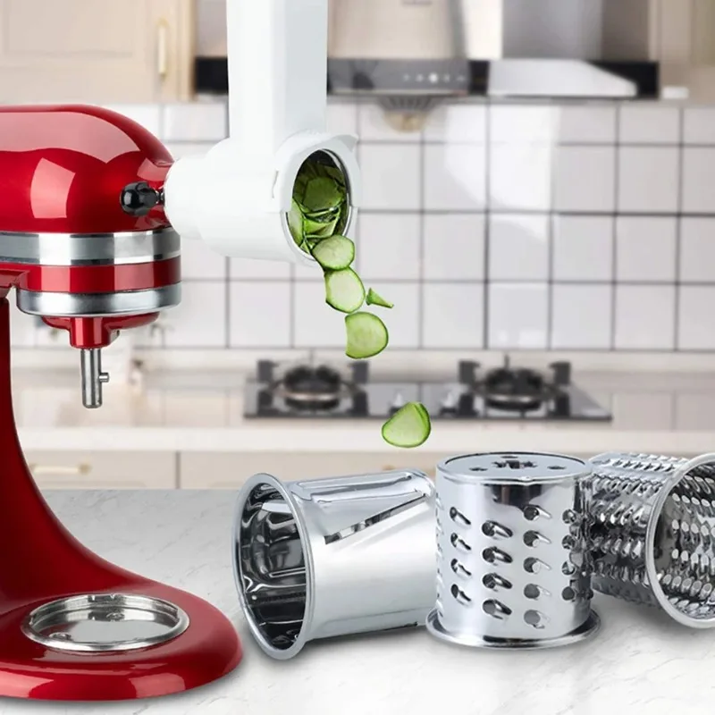 Kitchen Mixer Auxiliary Slicing Shredding Grater Attachment Multi-function Household Food Chopping Processing Accessory