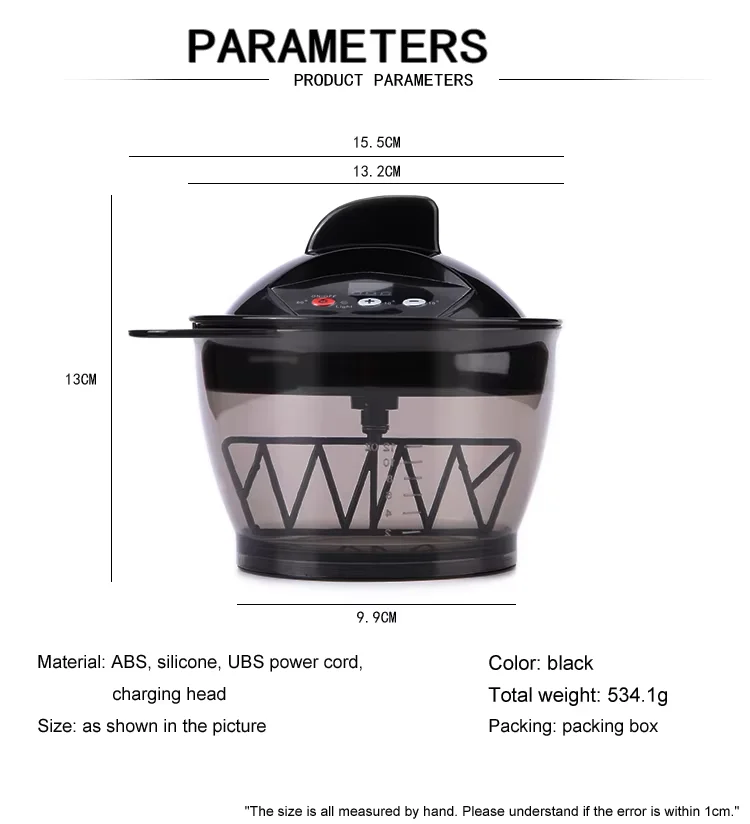 Hairdressing Salon Electric Mixing Bowl Automatic Mixer Hair Dye Cream Color Cream