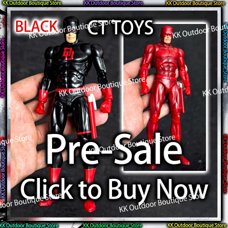 

New Hot Ct Toys Daredevil Black Mafex 223 Red Figure Comic Version SHF Anime Action Figure Figurine Statue Model Gifts Kids Toys