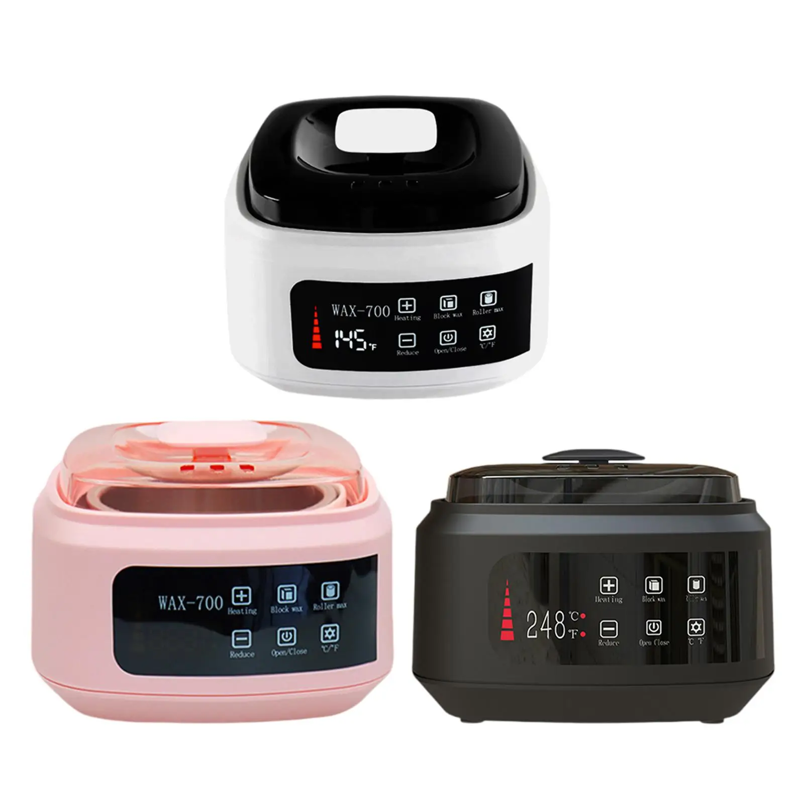 Wax Warmer Portable Wax Heater Machine Aluminum Pot Hair Removal for Brow Body Nose Hair Upper Lip Waxing SPA Salon Waxing