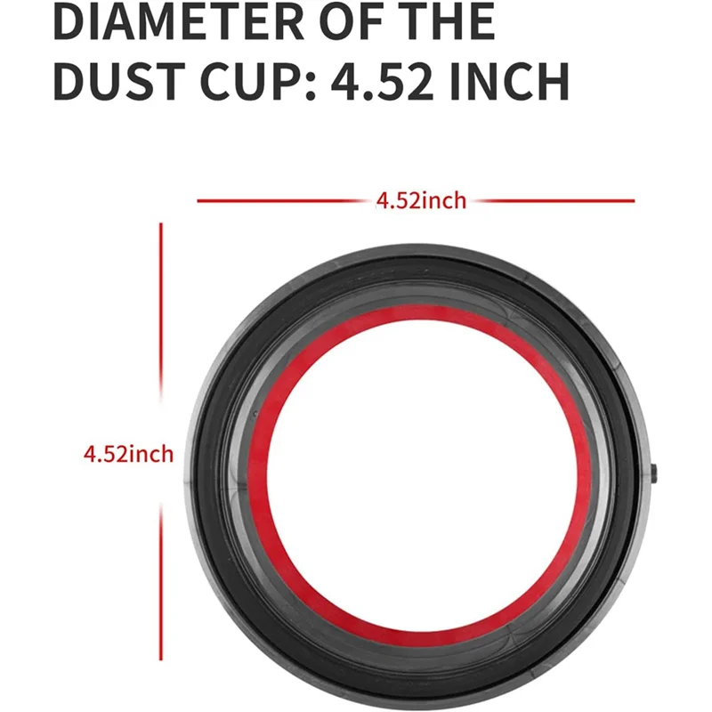 Верхнее фиксированное уплотнительное кольцо пылесборника для пылесоса Dyson V10 SV12, запасные части для чашки грязи