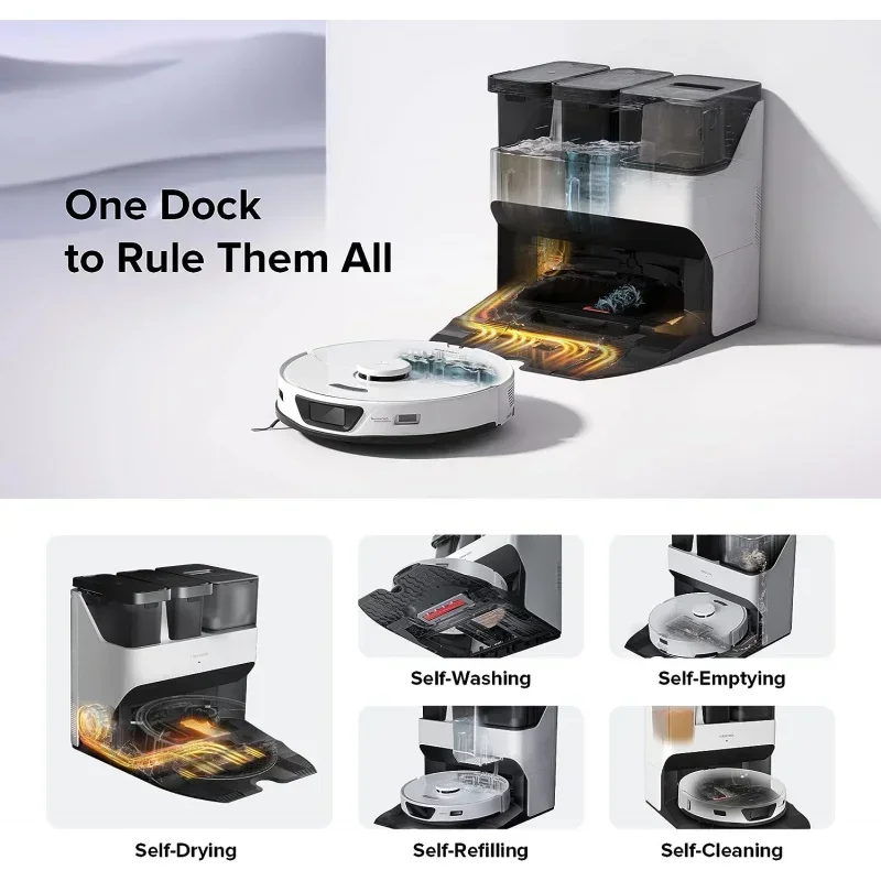 QWAbout this item One Dock to Rule Them All : Experience hands-free cleaning with the RockDock Ultra for a new level of convenie