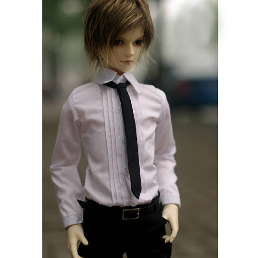 [Wamami] 529 # Zwart Shirt/Outfit/Kleding Voor 1/4 Msd 1/3 Sd Dz Aod Bjd Jongen dollfie