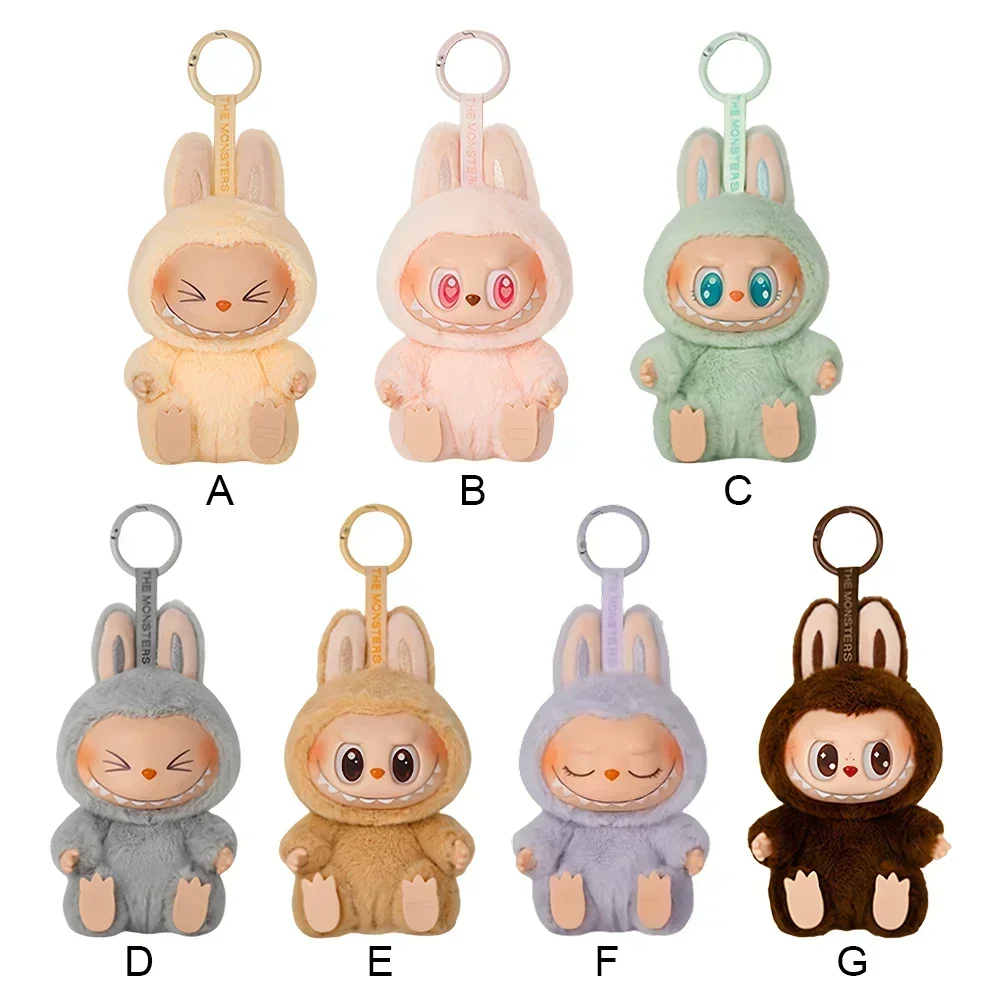 The Monsters Labubu Sit-Down Party Series Anime Figure, Vinyl Face Butter Figure, Model Bag, Keychain Collection Decoration, 5.9\