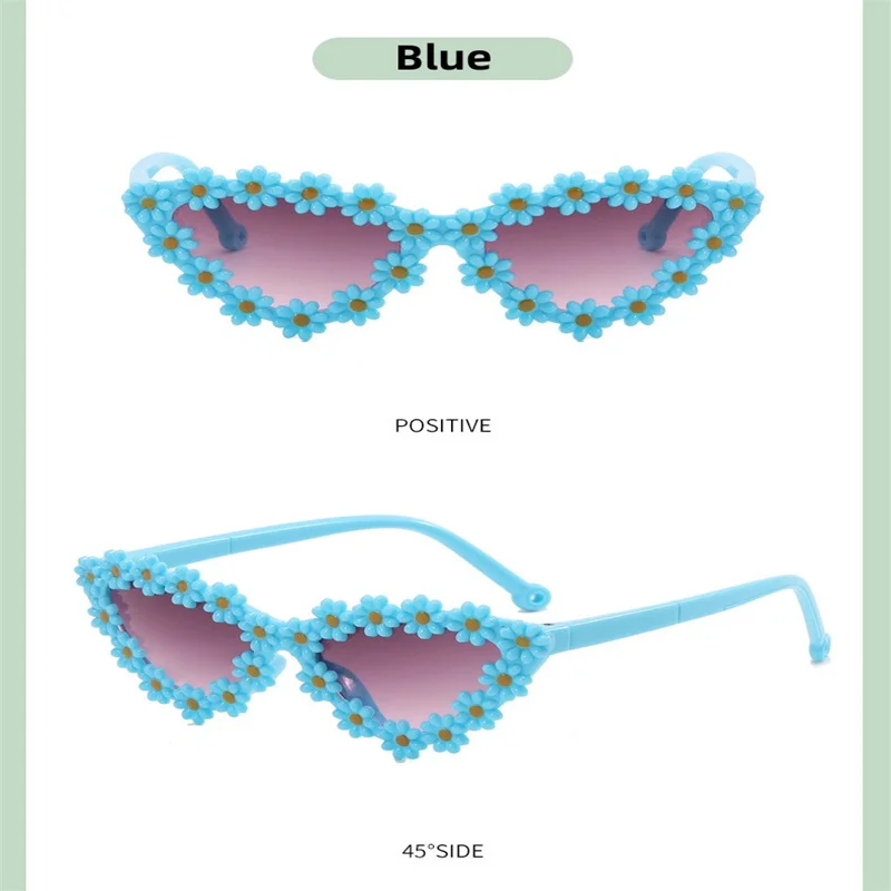 Children'S Sunglasses Boys Girls Fashionable Cool Uv Protection Eye Friendly Baby Toy Glasses Plastic Retro Flower New 2023