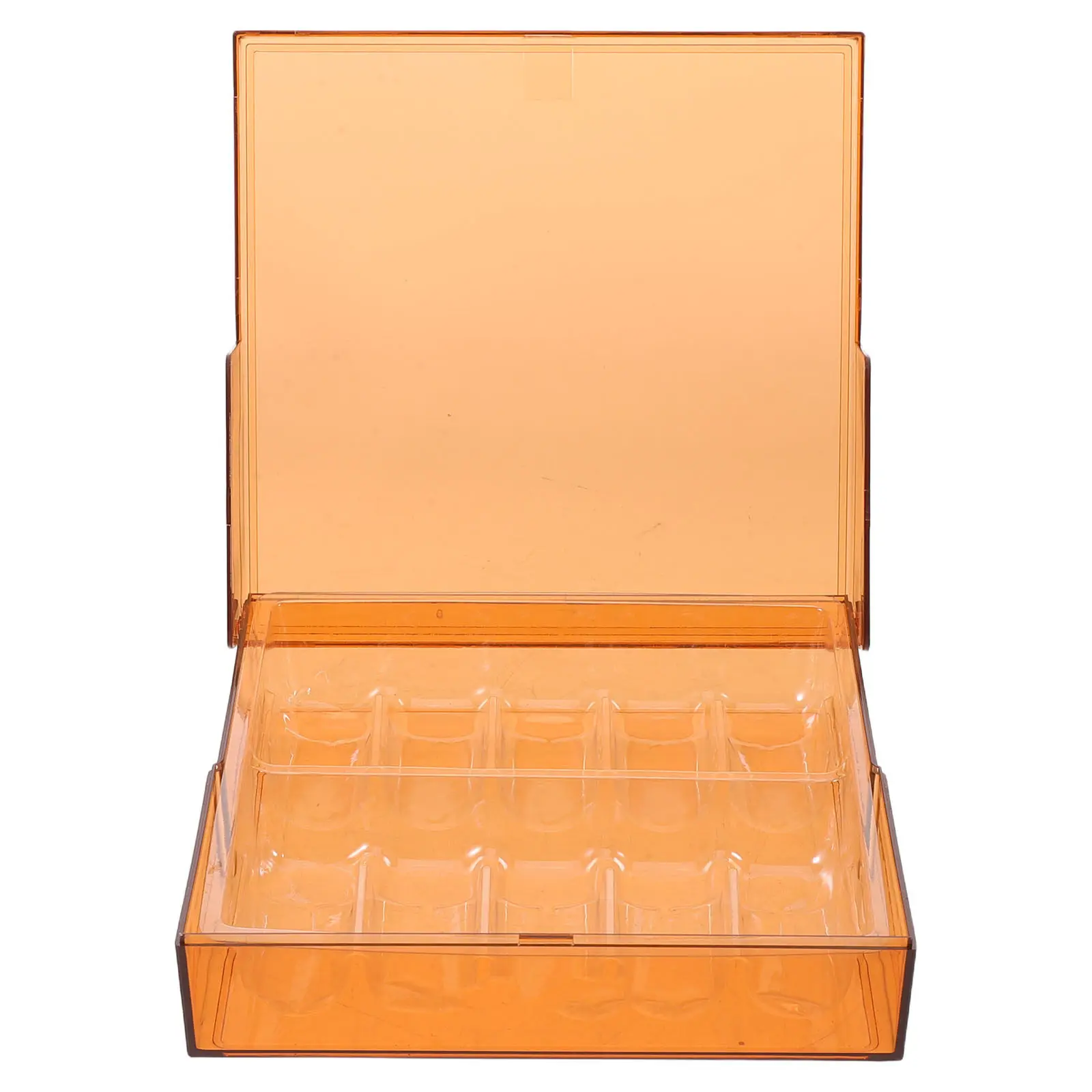 Vial Storage Case for Refrigerator Light-Proof 10-Slot Acrylic Organizer Portable Insulin Peptide Ampoule Holder