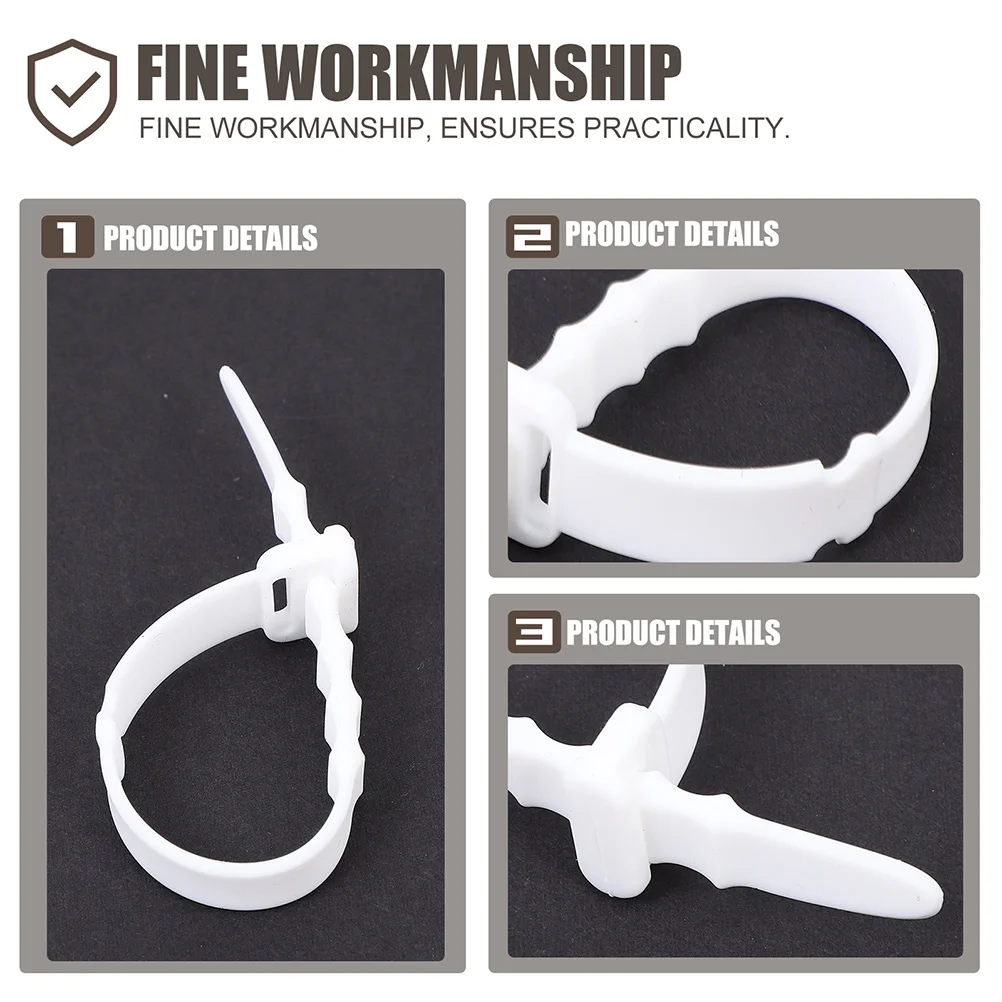 

12 Pcs Cable ganizer Flexible Silicone Ties Headphone Winders Electric Wire Holder Storage Tools White Color