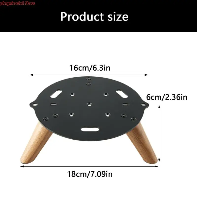 E8BA مكبرات الصوت حامل سطح المكتب المعدني مع التخميد الاهتزاز لمكبرات صوت إسفين تشكيل B&W