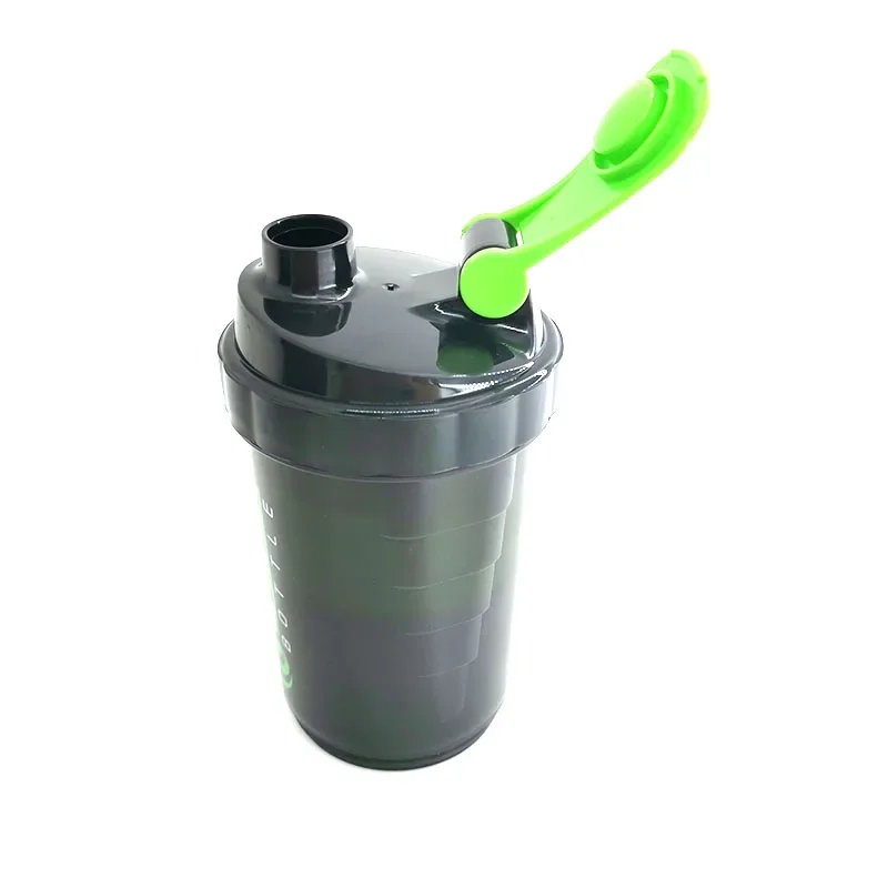 3 طبقات شاكر زجاجة البروتين مسحوق هزة كوب سعة كبيرة زجاجة مياه بلاستيكية خلط كوب بناء الجسم ممارسة زجاجة