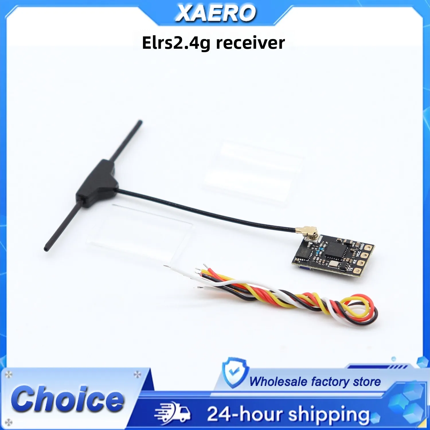

ELRS 2.4G/915MHz Micro Receiver - Ultra Long Range Nano RX for FPV Drone & Fixed Wing, Lightweight & Low Latency