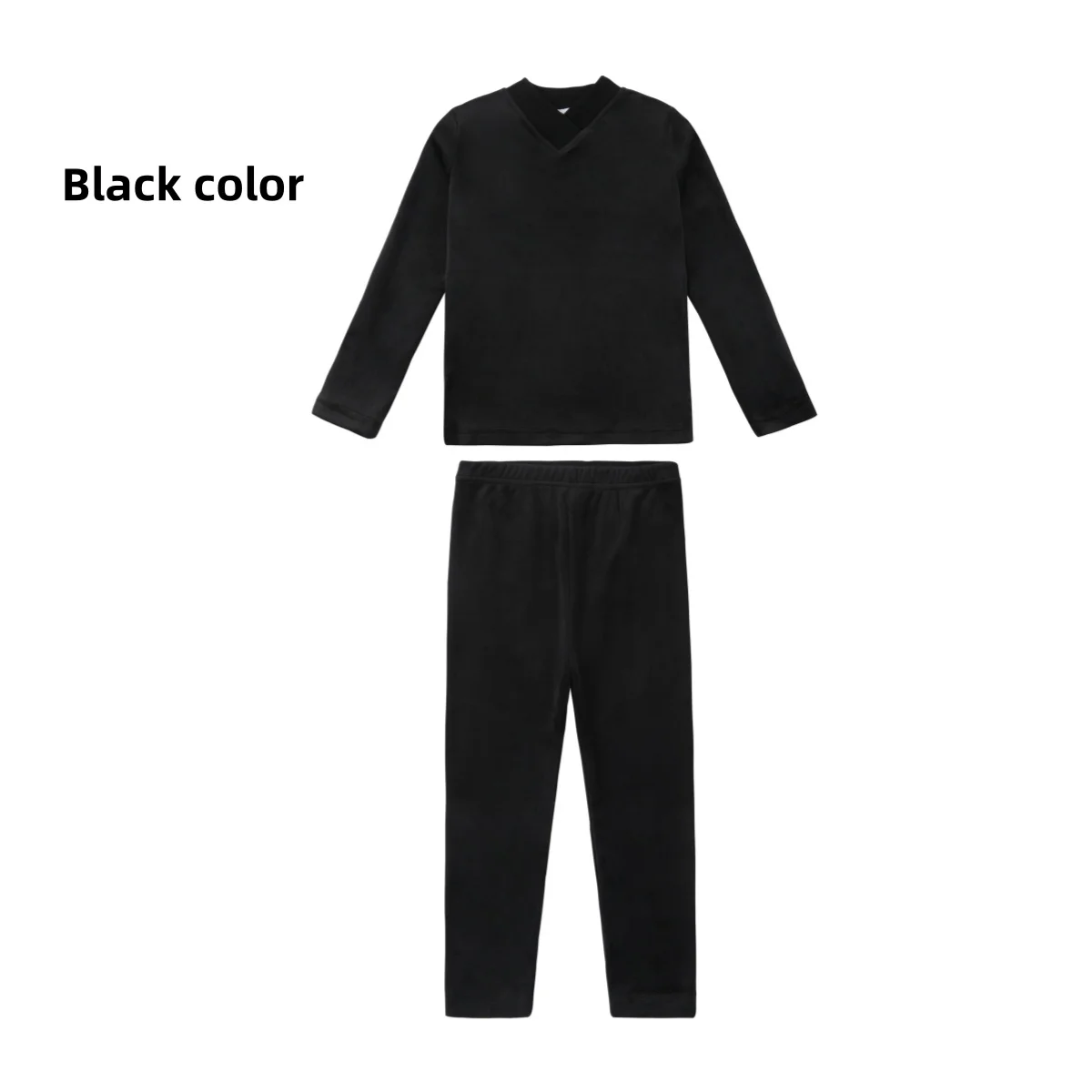 Velour Loungewear – Black Set