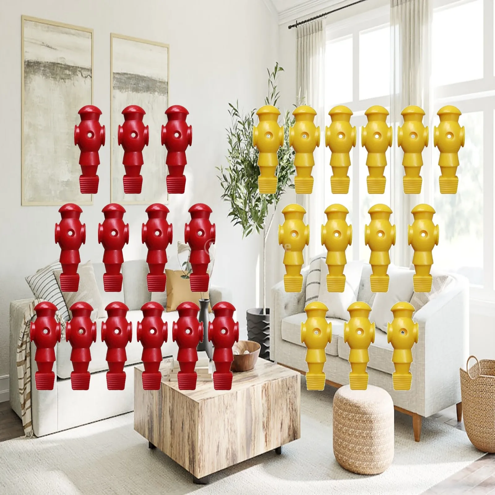 

26x Table Soccer Men Player Toys, Game Toy Supplies Foosball Table Parts, Table Foosball Player Replacement, for Indoor