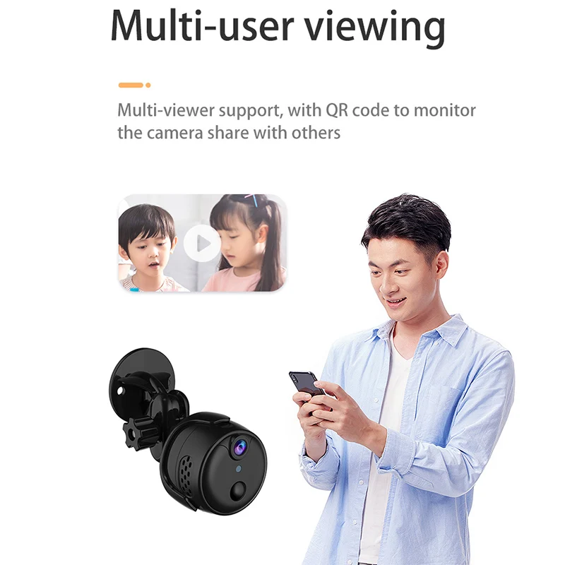 Mini WiFi Camera 4K Wireless Monitoring Security Protection Remote Monitor Camcorders PIR Video Home and Office Surveillance