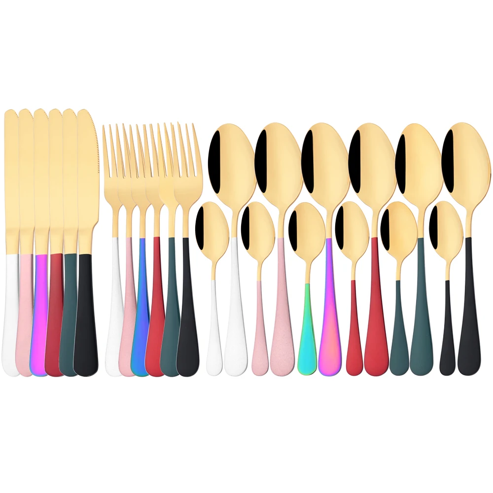 

Набор столовых приборов из нержавеющей стали, 24 шт.