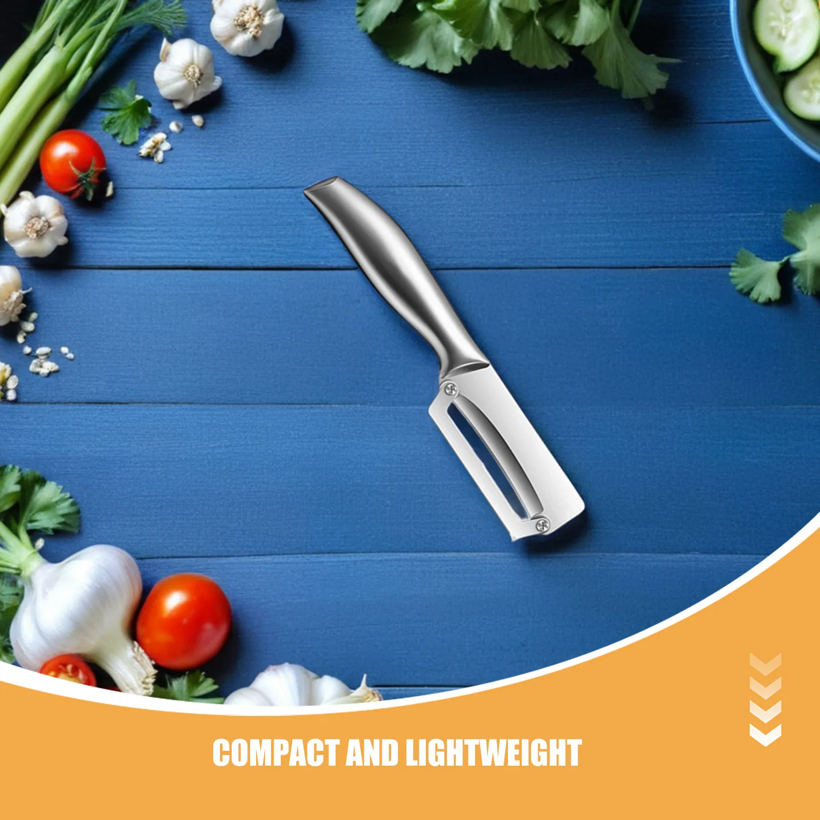 2Pcs Kitchen Peeler Stainless Steel Vegetable Fruit Peeler Set Double-Sided Blades Ergonomic Kitchen Gadget