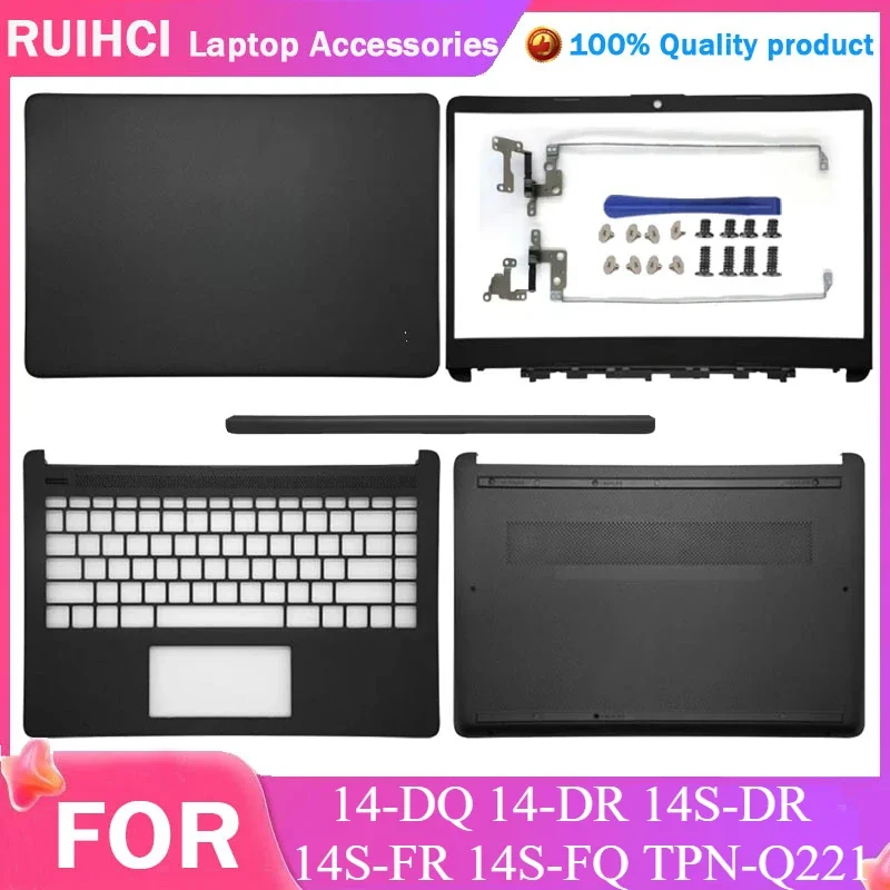 

New For HP 14-DQ 14-DR 14S-DR 14S-FR 14S-FQ TPN-Q221 LCD Back Cover Front Bezel Palmrest Bottom Case Hinges Top Lower Cover