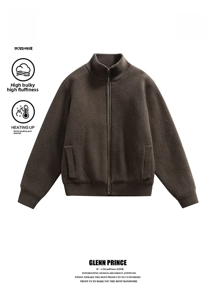 

Мужской пуховик GPstudio Jaet Du: ретро-стиль, теплая зимняя верхняя одежда, повседневный свободный крой, застежка-молния