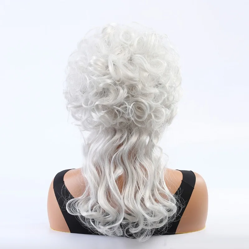 Dames Halloween fête perruque Maria Antonia Josefa Johanna reine perruque robe de soirée chapeaux cheveux bouclés dames longs cheveux bouclés