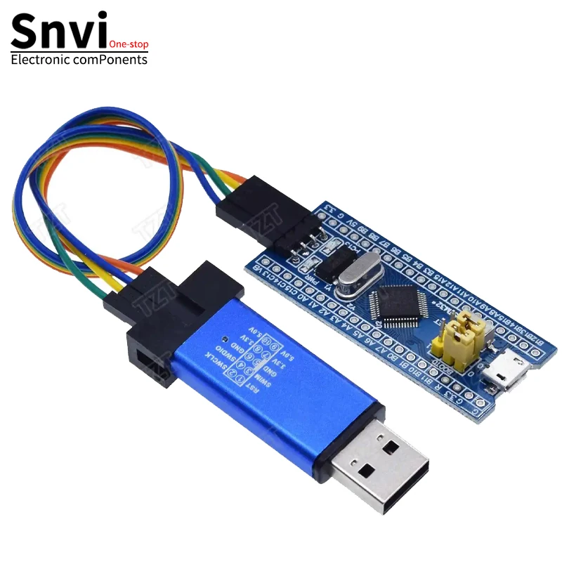 Suvi 1PCS ST LINK Stlink ST-Link V2 Mini STM8 STM32 Simulator Download Programmer Programming With Cover A41 /for arduino