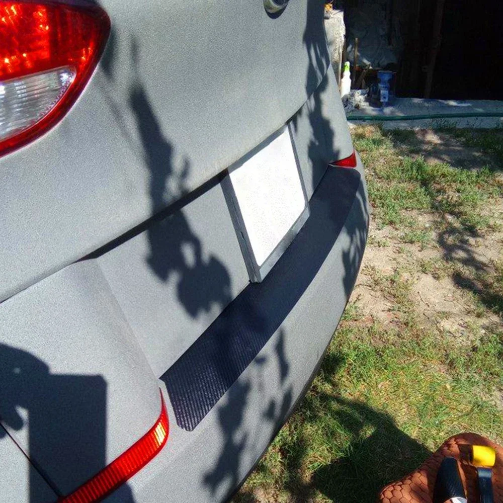 

Universal 90cm Car Rear Bumper Sill Protector, Anti Scratch Rubber Strip, Trunk Guard Tape, Auto Body Molding Decoration