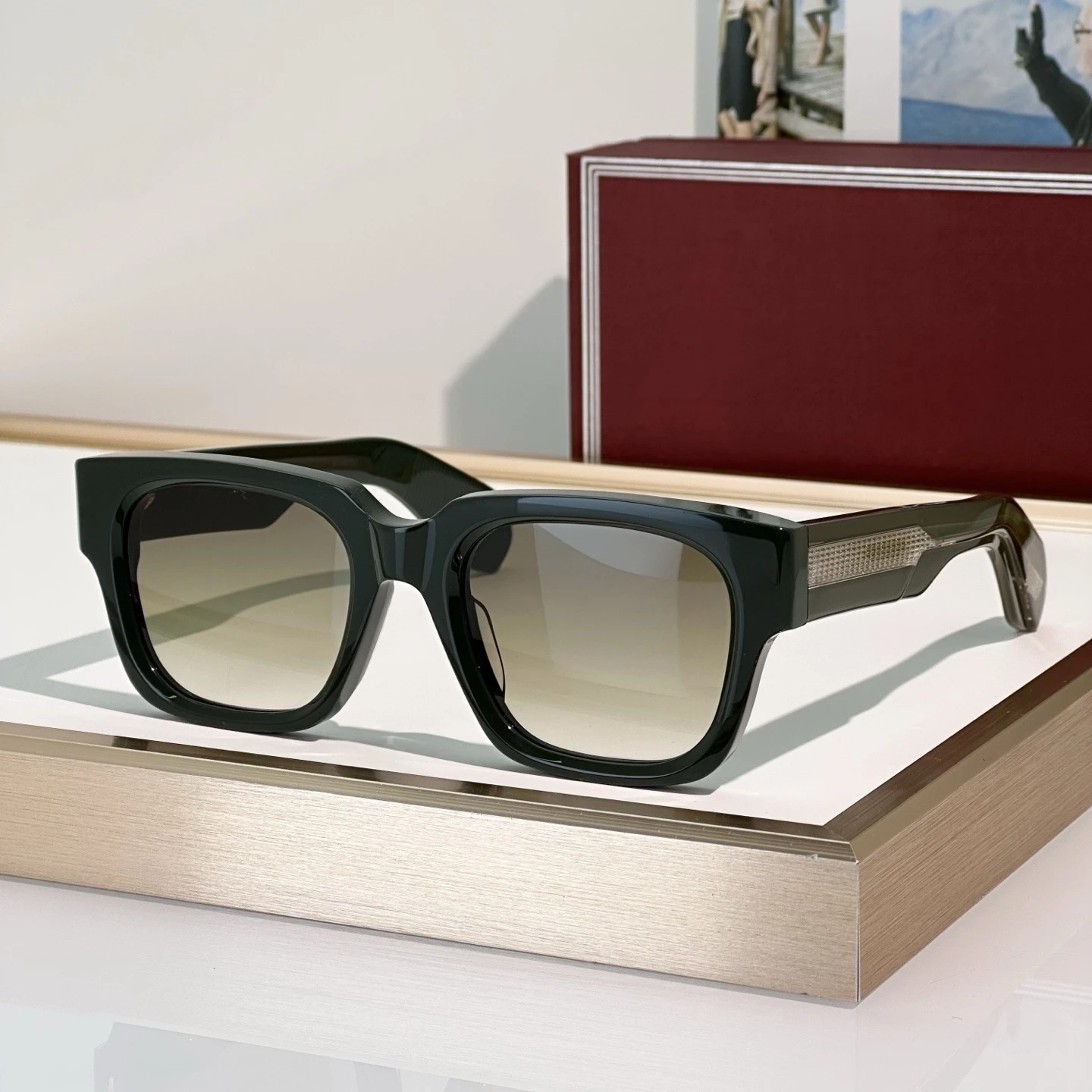 

ENZO EPOXY 2025 Sun Glasses Square Women Luxury Acetate Sunglasses Men Fashion Очки Солнечные Женские