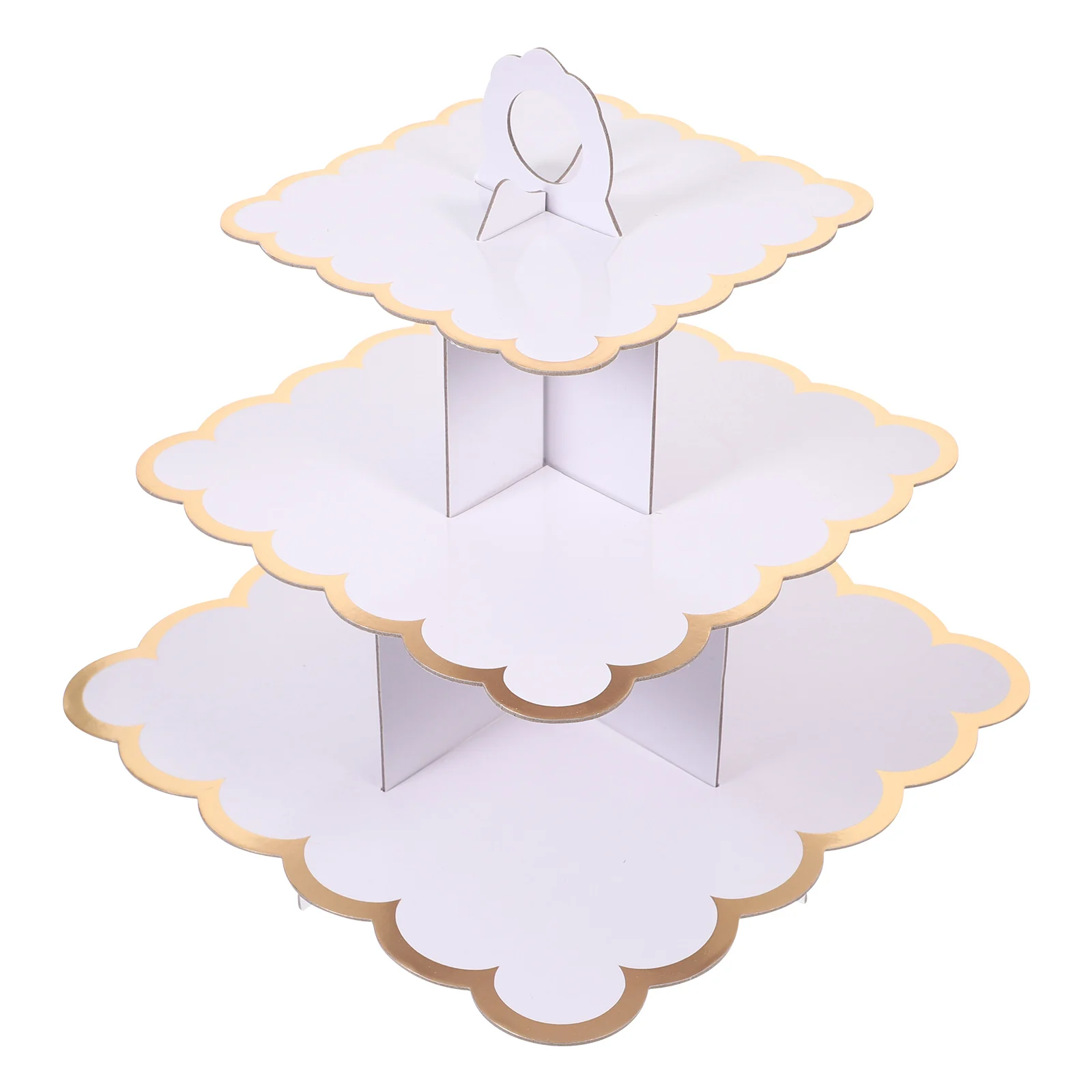 

Triple Layer Cake Birthday Wedding Dessert Holder Multi function Cupcake Kitchen Accessory Practical Cake