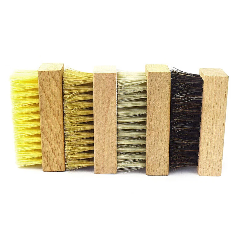 Brosse à lessive multifonctionnelle avec manche en bois pour livres ménagers, outils portables, mini brosse à chaussures