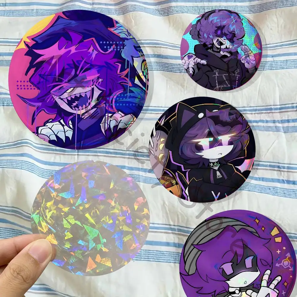 Gothic M-Murder D-Drones U-UZI Brooches For Backpack Accessories 25mm,32mm,48mm,58mm,75mm Round Enamel Pins Cartoon Badge