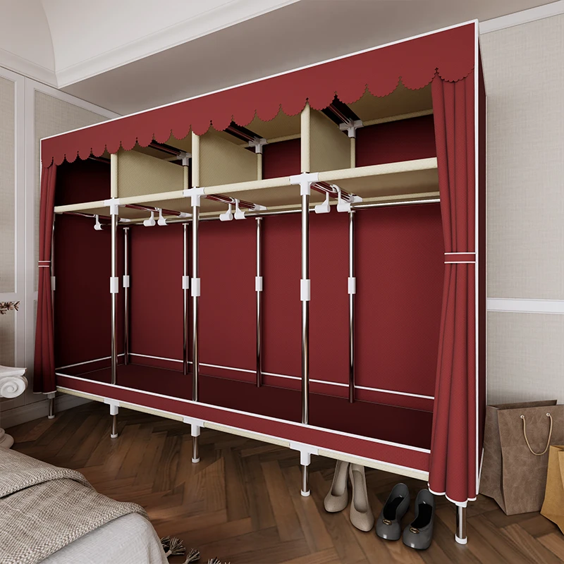 Heavy Duty  Wardrobe Portable Closet Organizer Metal framework Hanging Stronger Load-Bearing 78.7" Lx 17.7" Wx 66.9 H ﻿
