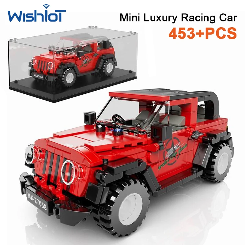 

27058 453pcs Car Model Building Block Set Mini Luxury Vehicle Series Assembly Bricks DIY Educational Kids Christmas Gift Toys