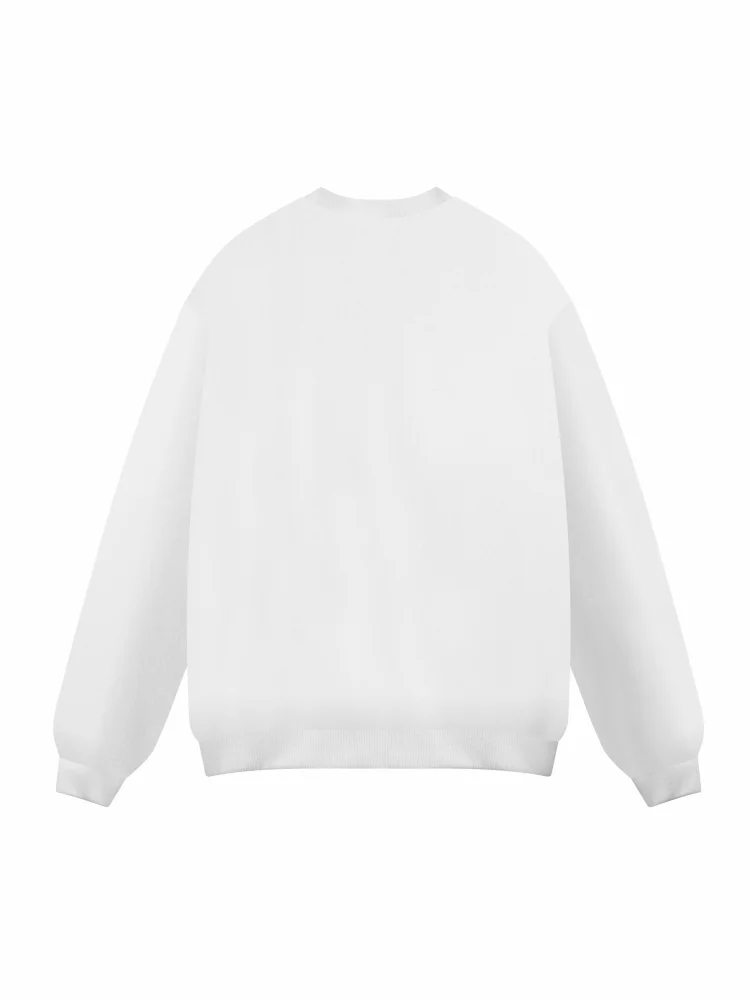 Ohlyah American Street Sle Letter Print Sweatshirt Loose Fit Long Sve round Ne ex Sportkleding Casual Streetwear