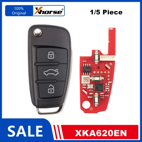 1/5 шт. XHORSE XKA620EN для Audi A6L XK Series 2-го поколения, универсальные автомобильные ключи, обновление XKA600EN