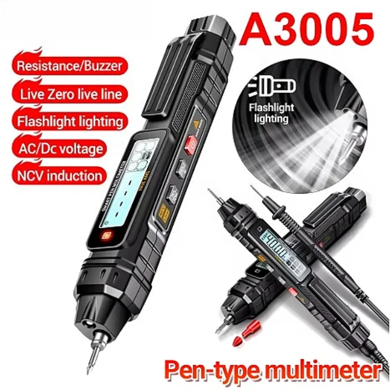 

ANENG 4000 отсчетов мультиметр ручка A3005 карманный AC/DC сопротивление напряжению нулевой прямой Lin NCV индукционный зуммер/инструменты для тестера диодов