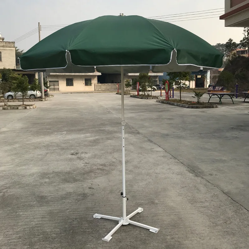 48 inch silver glue outdoor sun umbrella can be printed with logo, double bone stall, circular umbrella