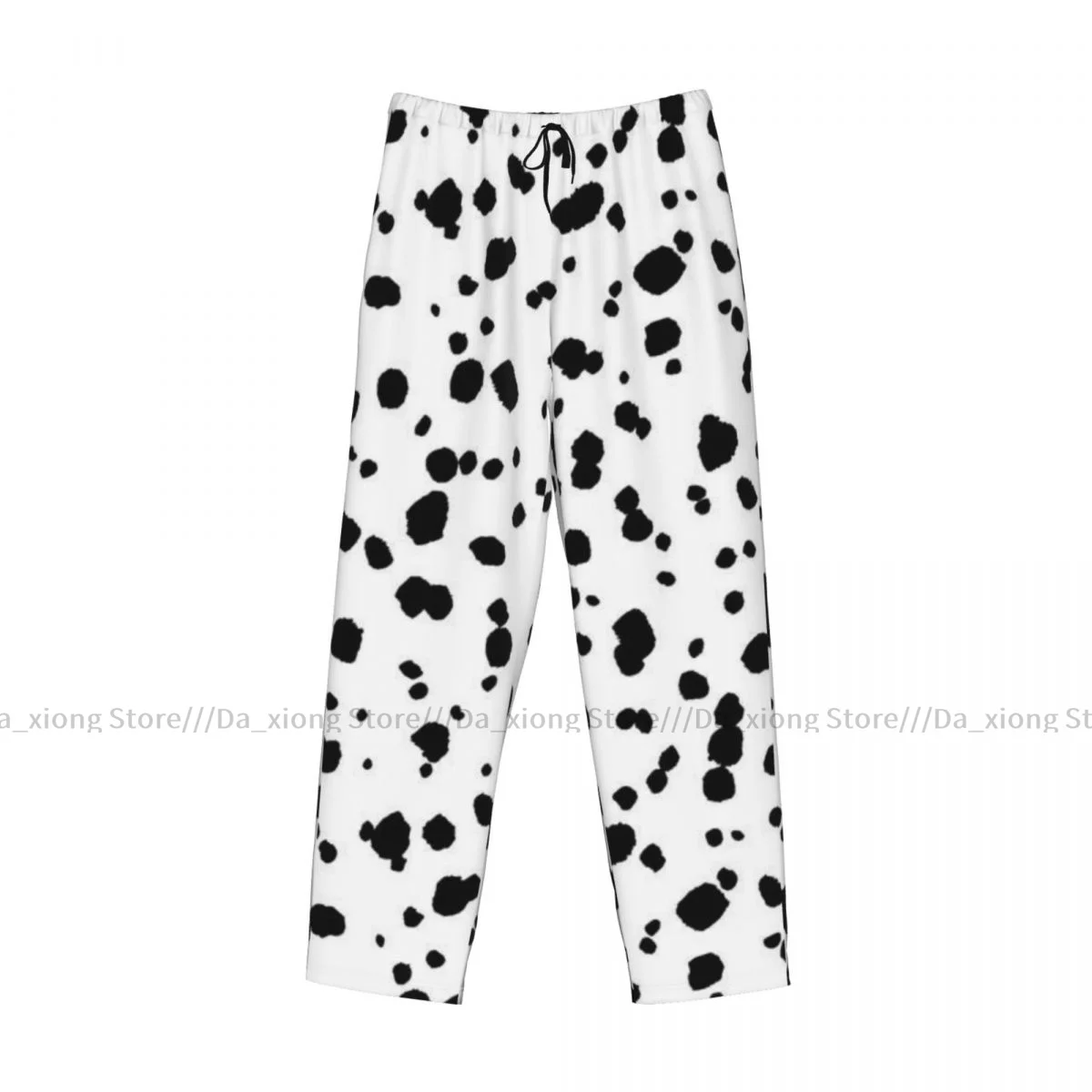 Men\'s Casual Pajama Sleeping Pants Dalmatian Pattern Lounge Loose Trousers Comfortable Nightwear