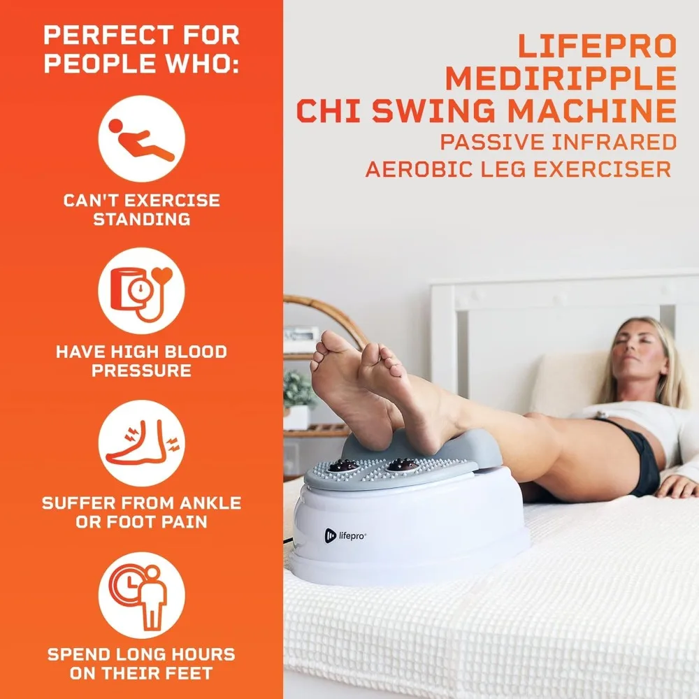 Lymphatic Massager - Chi Swing Machine Original for Passive Aerobic Leg Workouts - Sitting or Lying Workouts