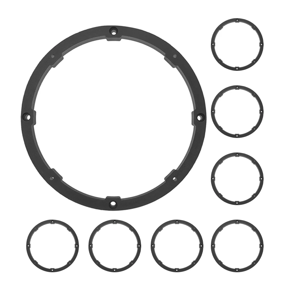

8pcs Car Audio Speaker Adapter Rings Universal 6.5 Inch Spacers Noise Isolation Enhanced Sound Durable Resonance Reduction Auto