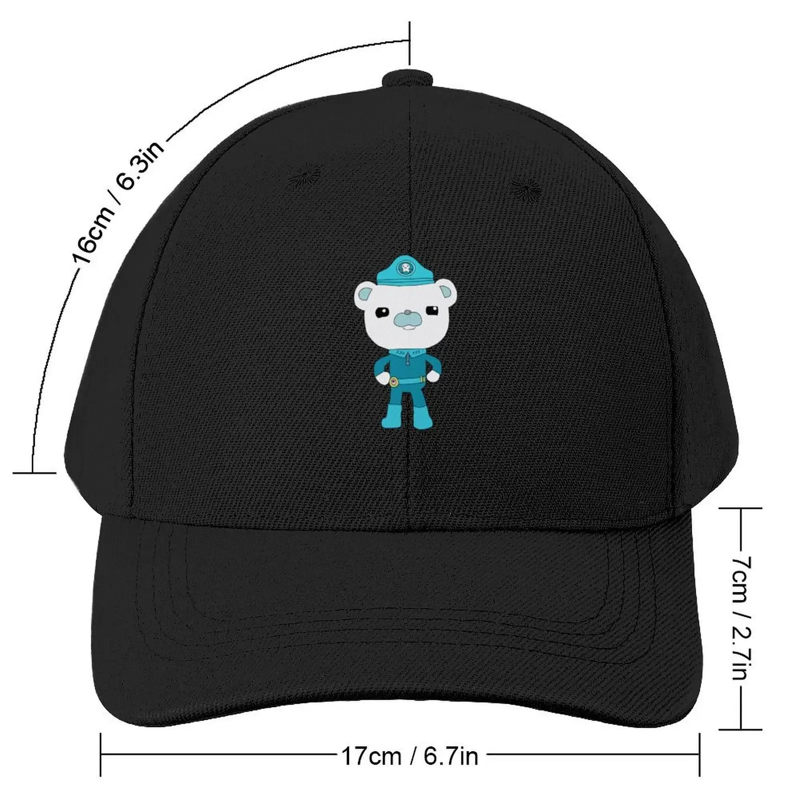 Captain Barnacles - Octonauts Baseball Cap Hat Man Luxury Anime Bobble Hat Snap Back Hat For Women Men's