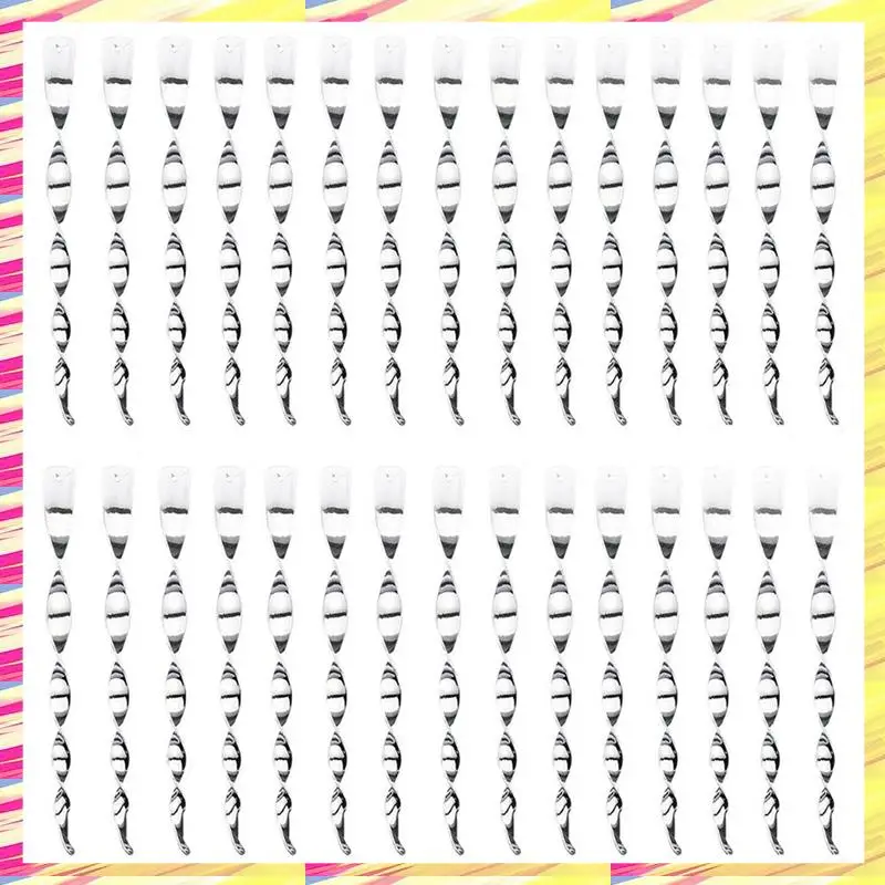 

ABJJ 30 Pack Bird Repellent Reflective Scare Rods Ornamental Spinner Deterrent Control Device For Garden Yard
