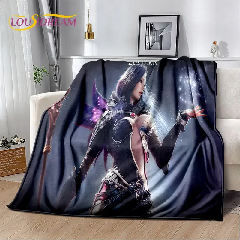 Lost Ark Game Gamer Cartoon Soft Plush Blanket,Flannel Blanket Throw Blanket for Living Room Bedroom Bed Sofa Picnic Cover Kids