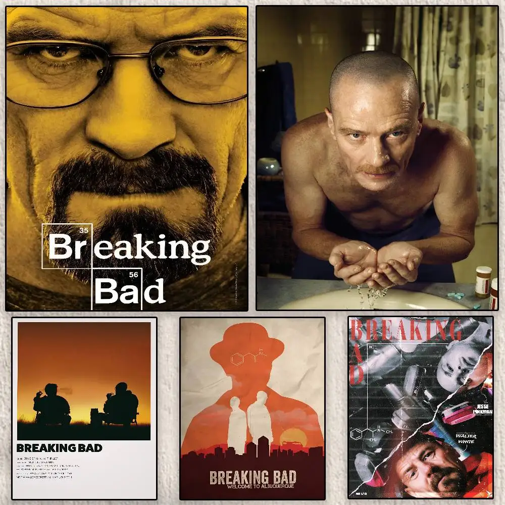 

Classics Movie B-Breaking Bad Poster Modern Waterproof HD Wall Art Decal Self-Adhesive Aesthetic Decor for Home Living Room Bedr