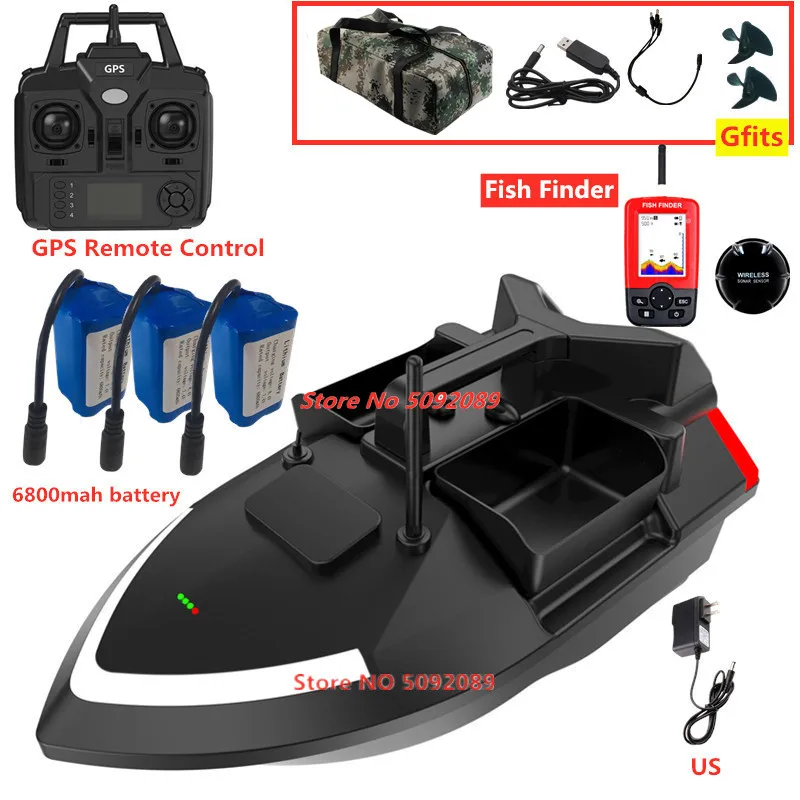 Barco de cebo de pca con GPS D16E, contenedor de cebo grande, barco de cebo automático con Control inalámbrico de alcance remoto de 400-500M Barco de cebo de pca con GPS D16E, contenedor de cebo grande, barco de cebo automático con Control inalámbrico de alcance remoto de 400-500M