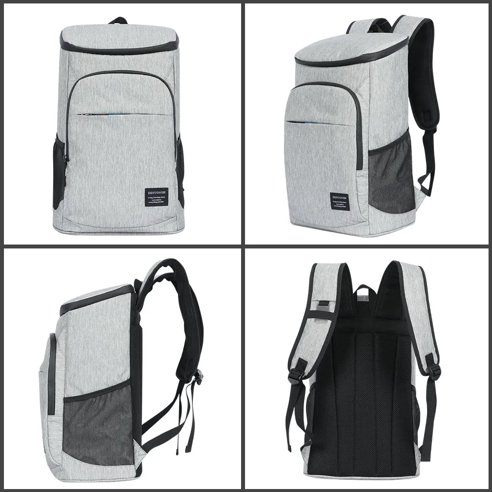 Imagem -03 - Bolsa Térmico Isolado Macio dos Homens 30 Latas 100 Leakproof Cerveja Cooler Mochila 600d Oxford Piquenique ao ar Livre à Prova Impermeável Água Bolsa Térmico 30l