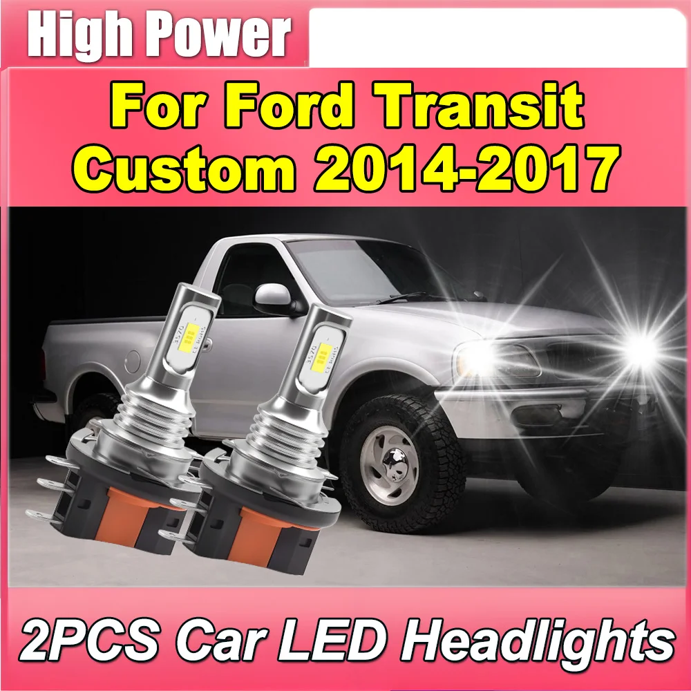

20000LM High Power 6000K Super White H15 LED Headlight 3570 CSP Chips Car Bulbs Plug and Play for Ford Transit Custom 2014-2017