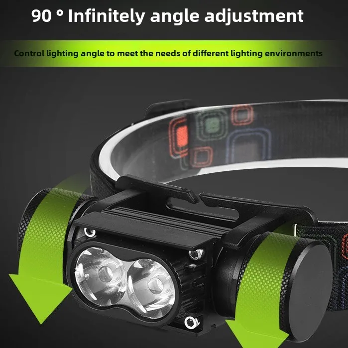 special super bright bald head lamp can be replaced 18650 battery long life headwear outdoor light  Torch for Camping Hunting image 3