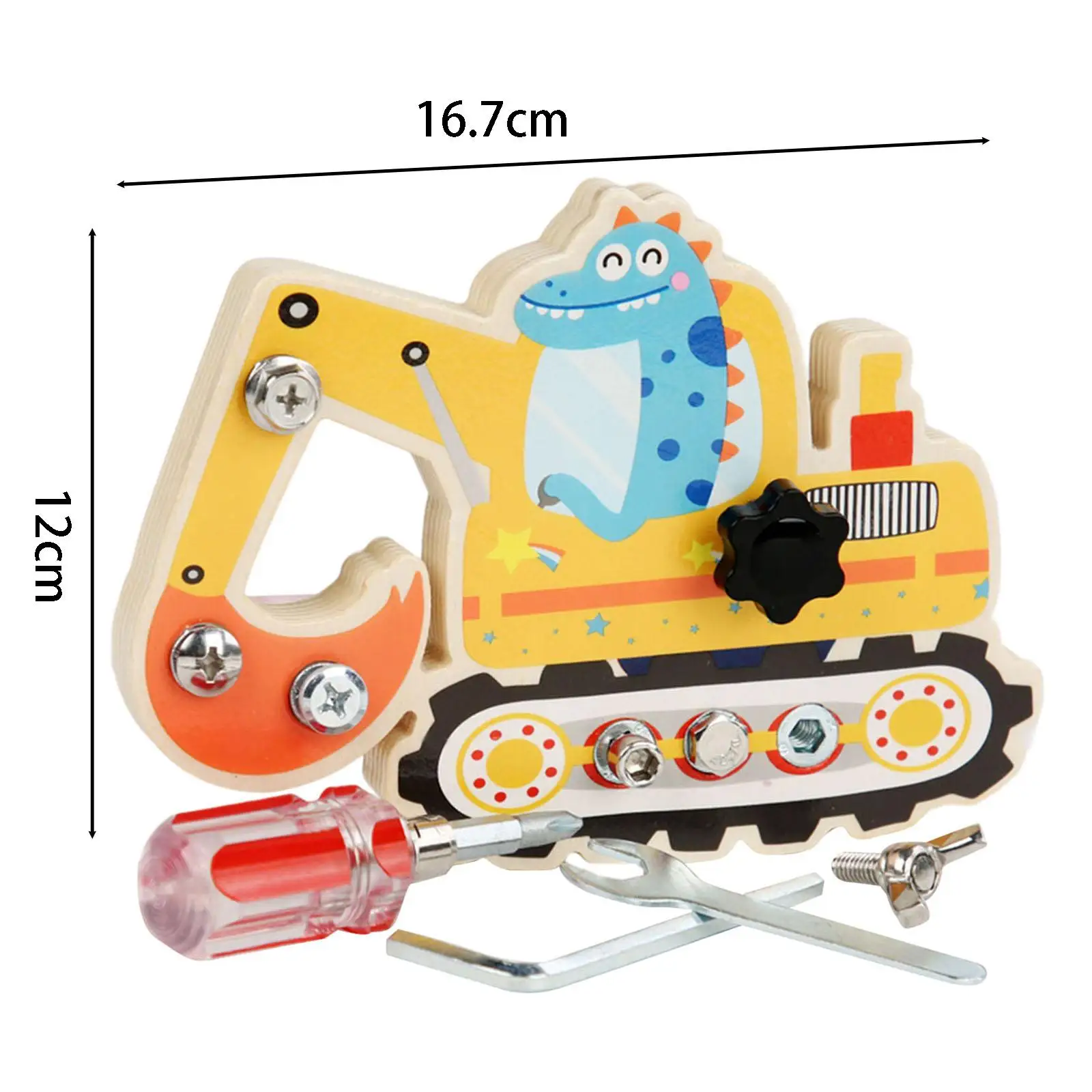 Screwdriver Board Wood Toy Basic Skills Sensory Toy for Educational Gift