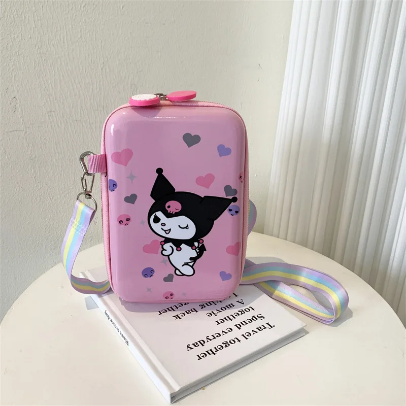 Hot Sanrio Kawaii Pvc Coin Purse Hello Kitty Cartoon Multifunction Diagonal Span Storage Shoulder Bags Cartoon New Style Kit