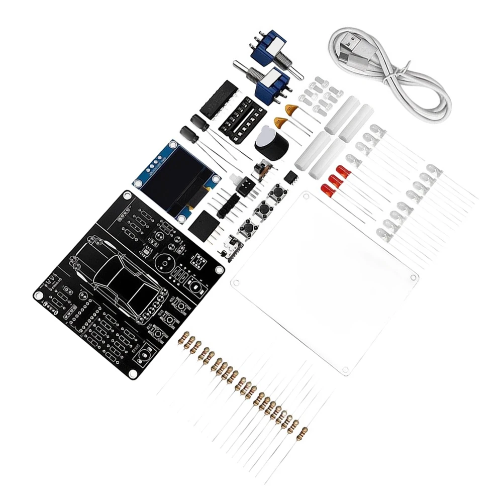 Electronic Control Board Kit for Automotive Study Programs with Soldering Tasks and Operational Circuit Projects